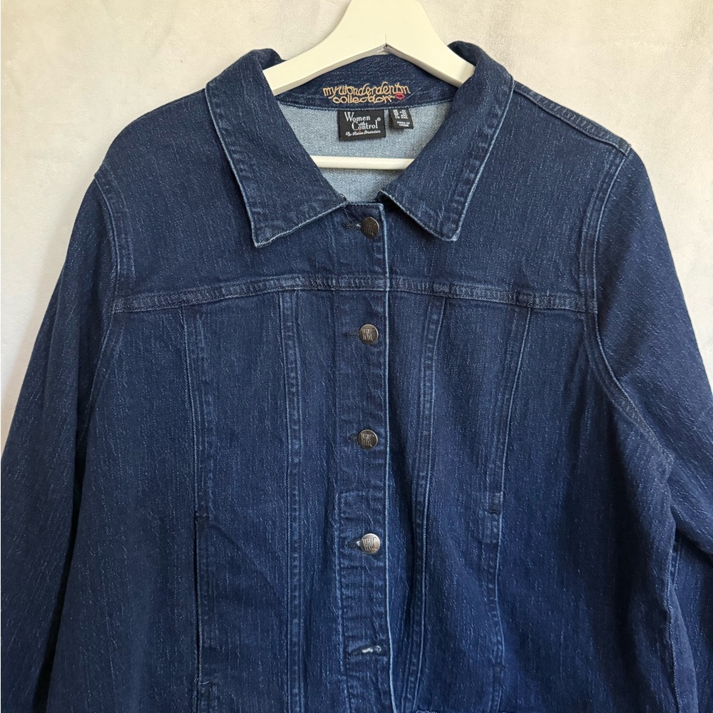 Women with Control Blue Denim Jacket